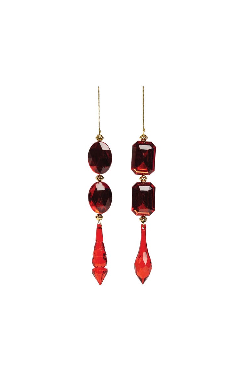 Red Drop Ornament A/2, Main, color, Red