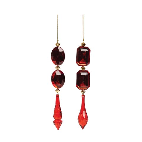Red Drop Ornament A/2