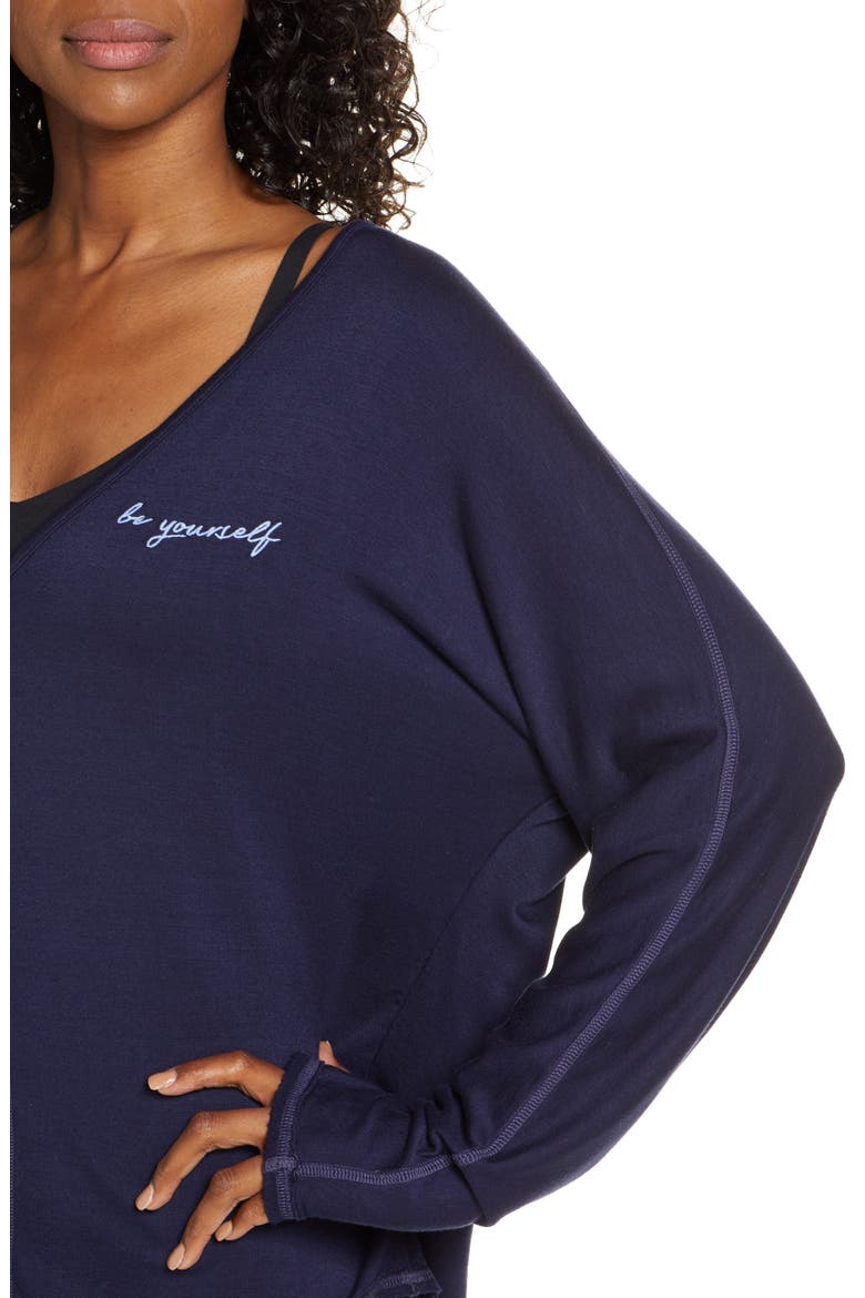 Ann Be Yourself Embroidered Pullover, Alternate, color, NIGHT SKY