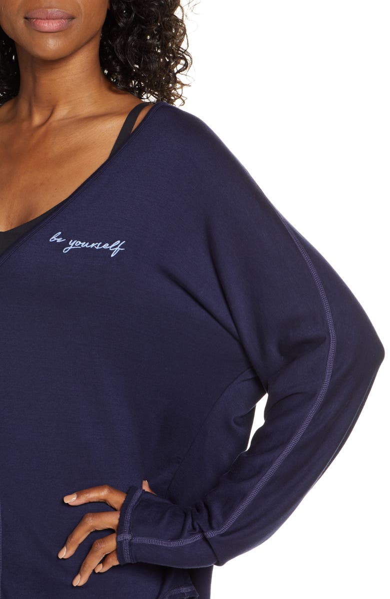 Good Hyouman Ann Be Yourself Embroidered Pullover, Alternate, color, 