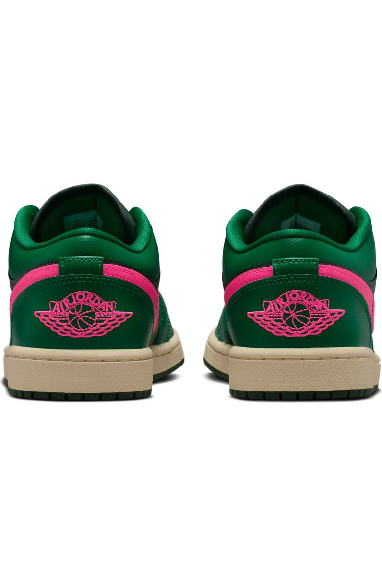 Jordan Air Jordan 1 Low Sneaker, Alternate, color, Malachite/ Fir/ Pink Blast