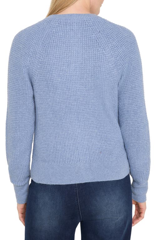 Nic + Zoe Nic+zoe Waffle Stitch Cotton Blend Cardigan In Multi