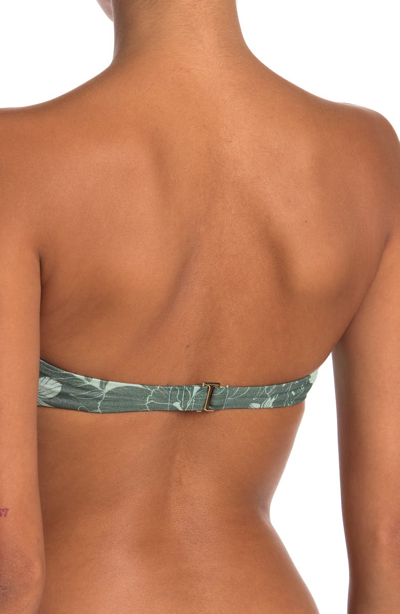 bond-eye BOUND BY BOND-EYE Printed Bandeau Bikini Top, Alternate, color, 