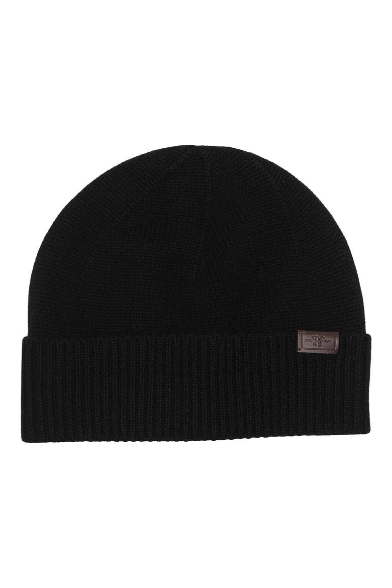 Cashmere Beanie, Main, color, BLACK