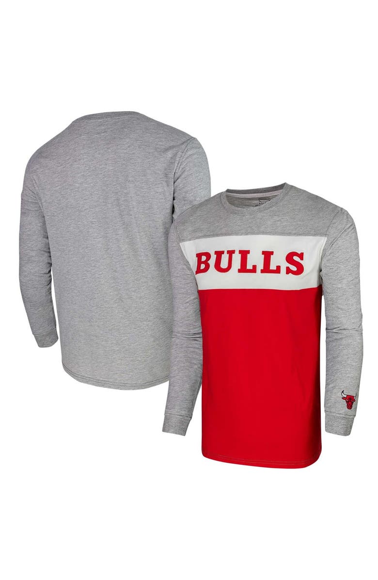 Stadium Essentials Unisex Heather Gray Chicago Bulls Loge Long Sleeve T-Shirt, Main, color, Heather Gray