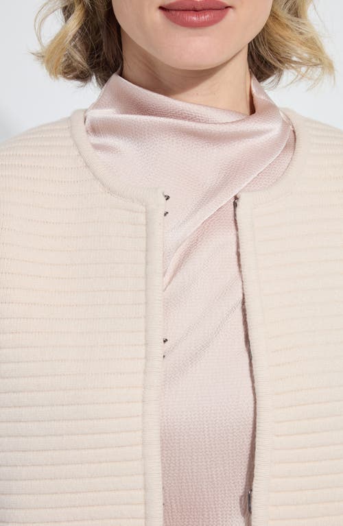 Lyssé Lysse Marigold Textured Cardigan In Pink