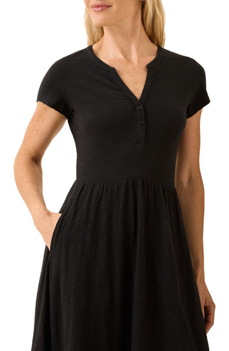 Pact Organic Cotton Relaxed Slub Henley Market Dress, Alternate, color,