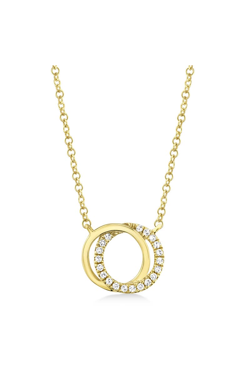 ALLUREZ Natural Diamond Accented Love Knot Pendant Necklace 14k, Main, color, Yellow Gold