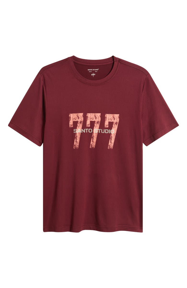 SANTO STUDIO Tempo 777 Tech T-Shirt, Alternate, color, Merlot