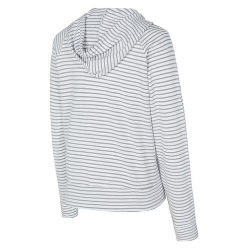 Concepts Sport White/gray Buffalo Bills Liftoff Striped V-neck Hoodie In Multi