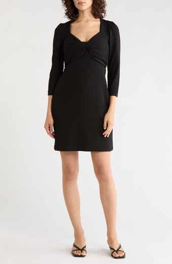Knot Front Cutout Back Sheath Dress