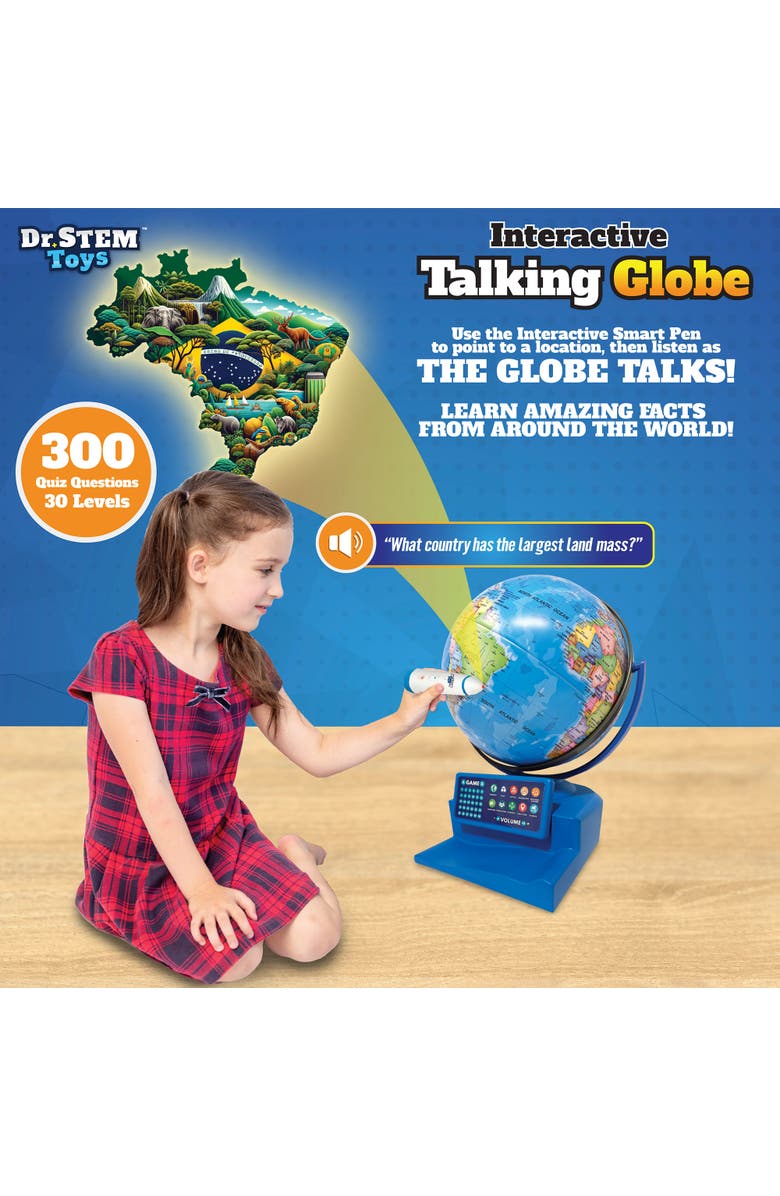 Dr. STEM Toys Interactive Talking Globe Touch and Learn, Alternate, color, Multicolored