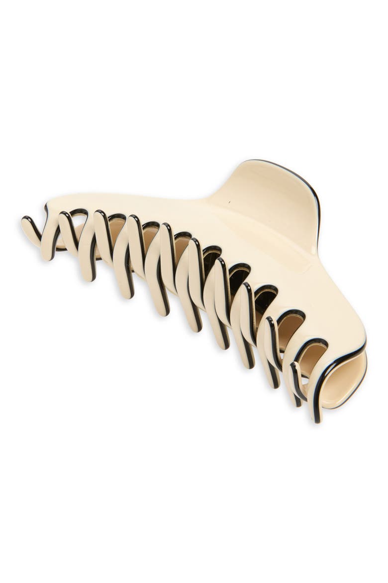 France Large Luxe Jaw Clip, Main, color, MOCHA LATTE