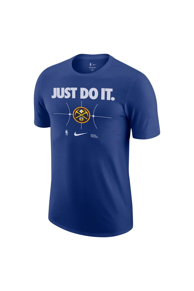 Men's Nike Navy Denver Nuggets Just Do It T-Shirt, Alternate, color, Navy