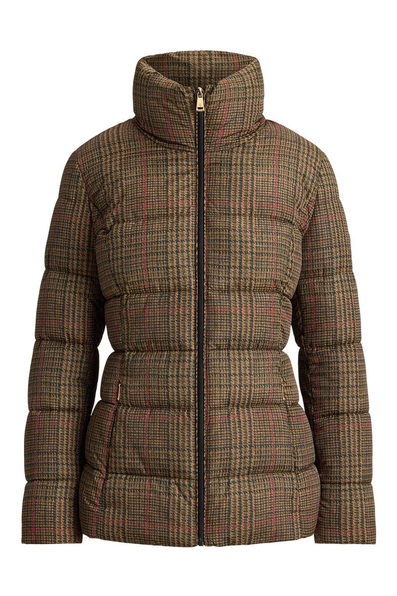 Plaid Puffer Jacket, Alternate, color, GRAND LODEN PLAID