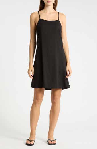 Linen Blend A-Line Dress