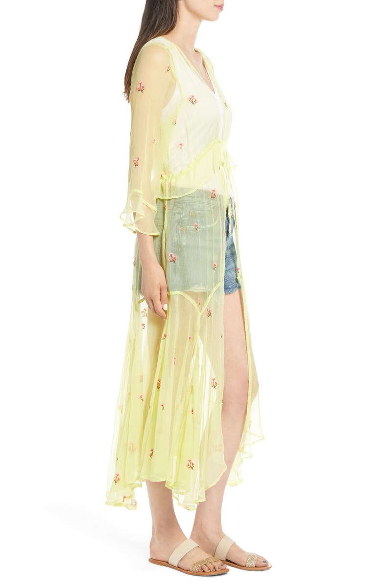 New Friends Colony NFC Mini Poppy Embroidered Duster, Alternate, color, 