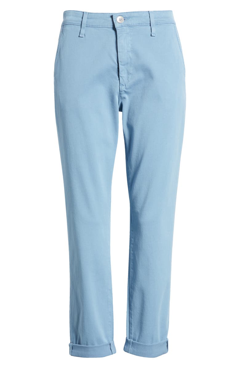 AG Caden Crop Twill Trousers, Alternate, color, Clear Skies
