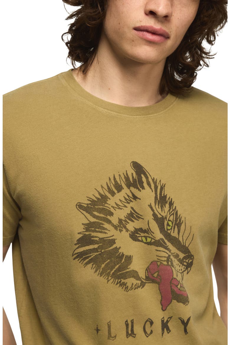 Born to Lose Wolf Cotton Graphic T-Shirt, Alternate, color, BOA