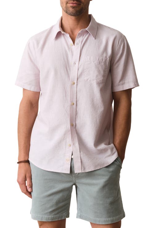 Better-than-Linen Hemp Blend Short Sleeve Button-Up Shirt