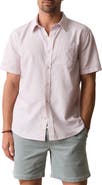 Marine Layer Better-than-Linen Hemp Blend Short Sleeve Button-Up Shirt