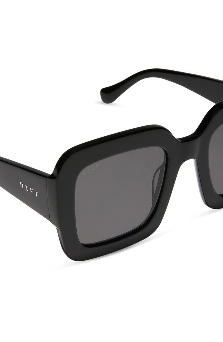 DIFF Charise 51mm Square Sunglasses, Alternate, color, Black
