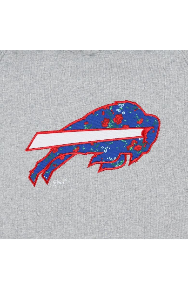 New Era Women's New Era  Gray Buffalo Bills Floral Raglan Pullover Hoodie, Alternate, color, Gray