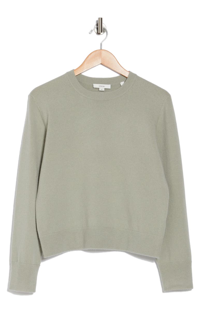 Vince Long Sleeve Wool & Cashmere Pullover, Alternate, color, Silver Sage