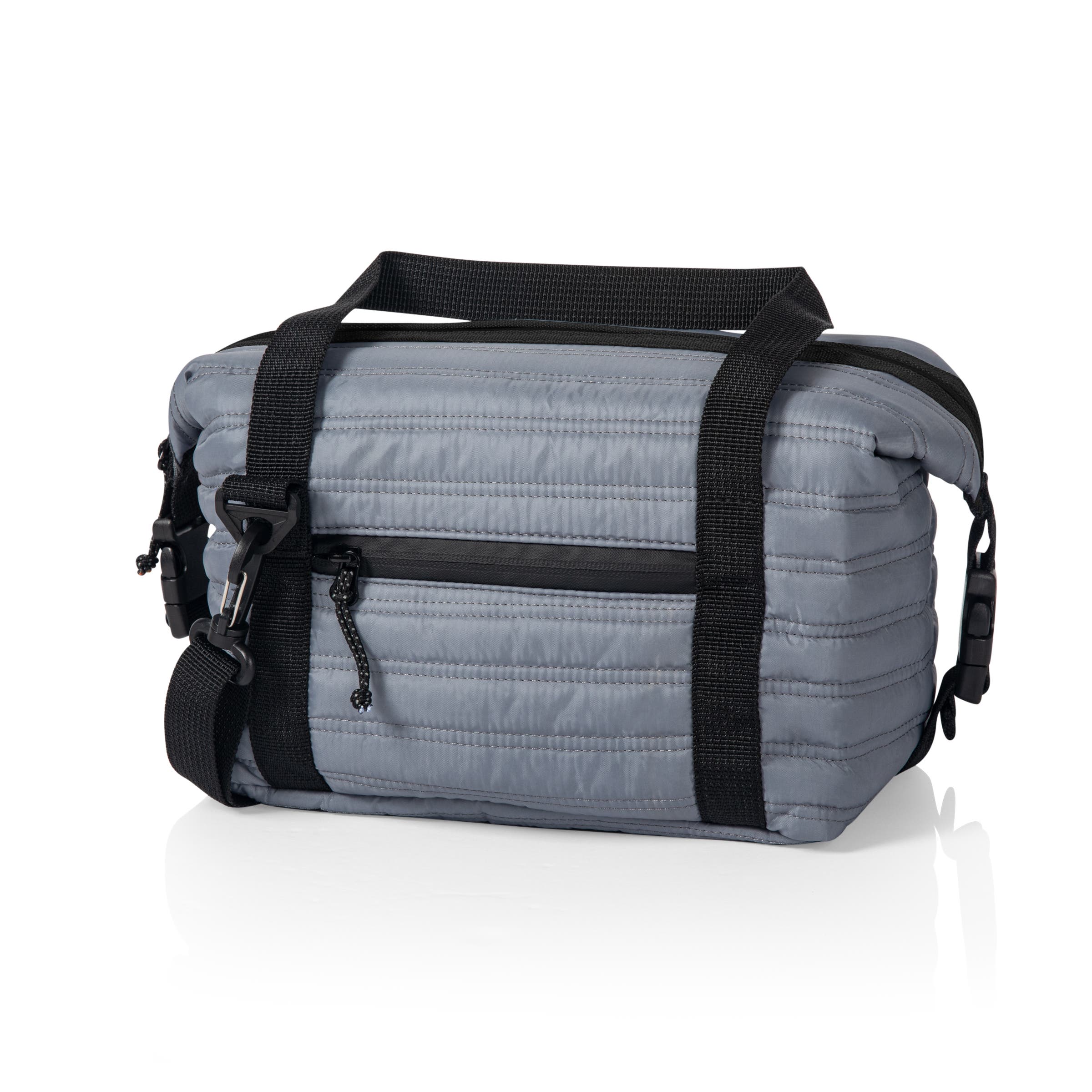 Oniva Midday Quilted Washable Insulated Lunch Bag In Gray