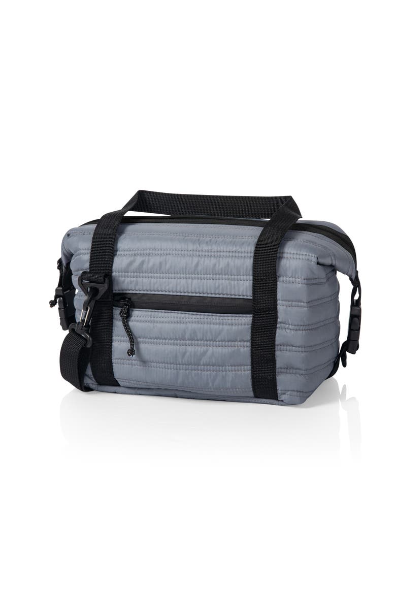 Midday Quilted Washable Insulated Lunch Bag, Main, color, Gray