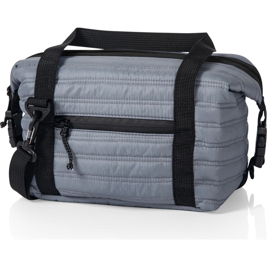 Oniva Midday Quilted Washable Insulated Lunch Bag In Gray