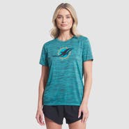 Nike Women's Nike Turbo Green Miami Dolphins 2025 Rivalries Collection Sideline Velocity Dri-FIT T-Shirt