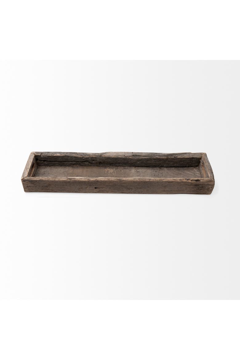 Vernon Reclaimed Wood Tray, Alternate, color, Brown