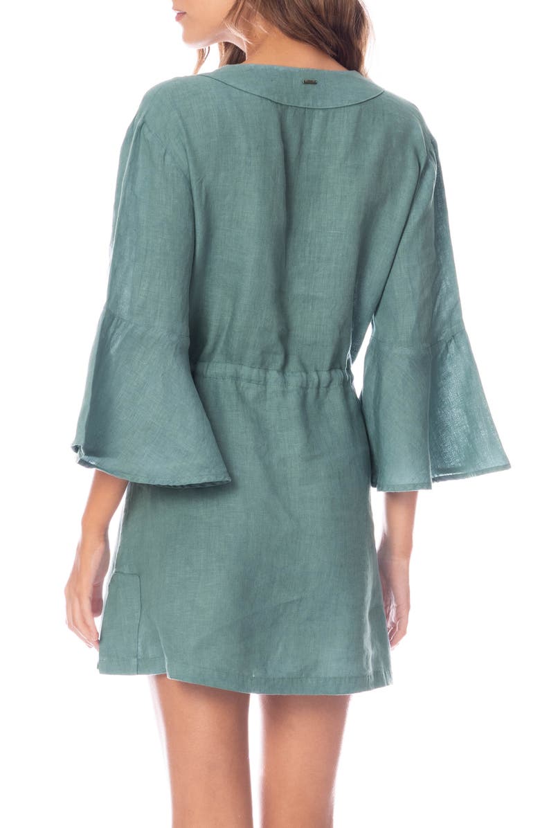 Maaji Eucalyptus Green Joy Cover-Up Dress, Alternate, color, Green