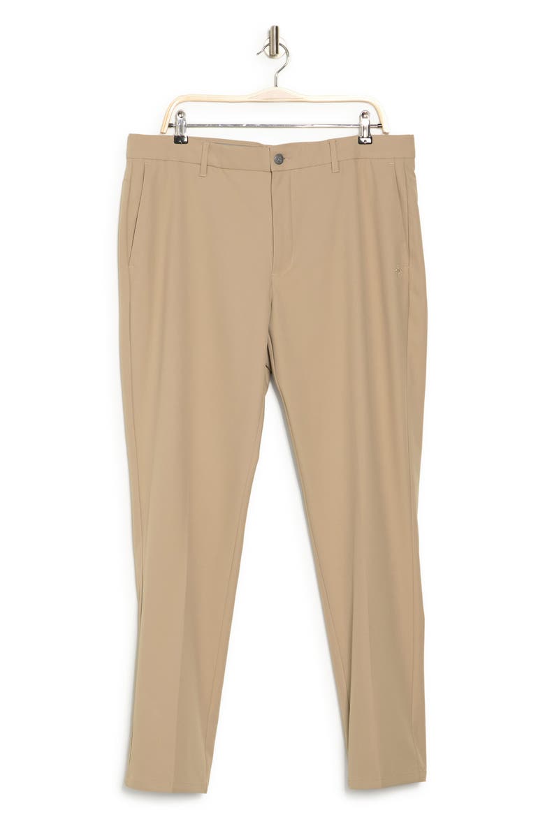 Flat Front Solid Golf Pants, Main, color, CHINCHILLA