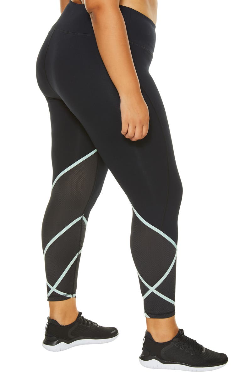 SHAPE Activewear Cross Check Compression Leggings, Alternate, color,