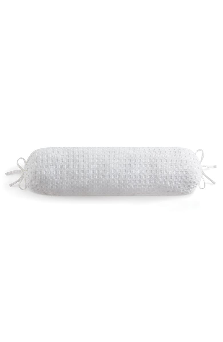 DKNY Pure Waffle Cotton Bolster Sham, Main, color, White