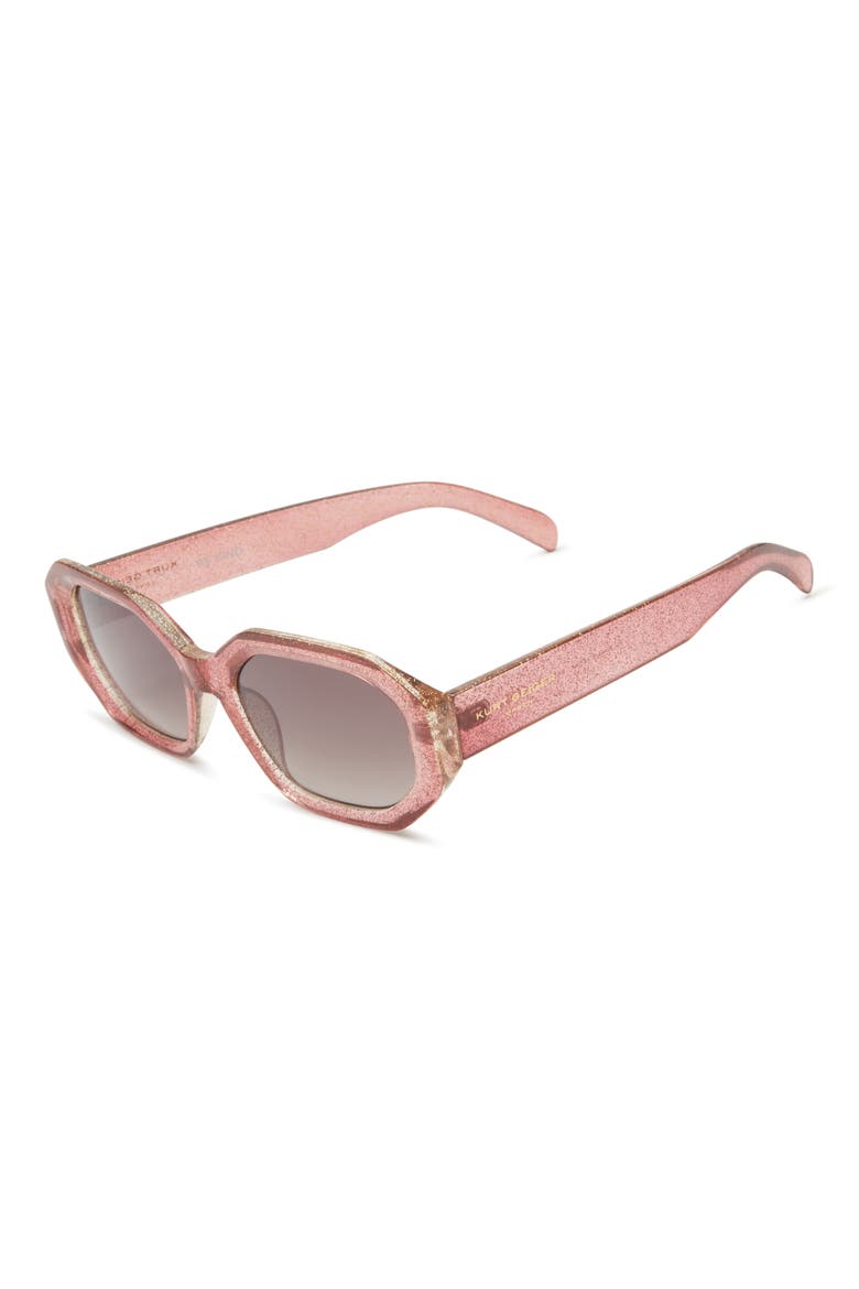 Geometric Sunglasses, Alternate, color, PINK CRYSTAL GLITTER