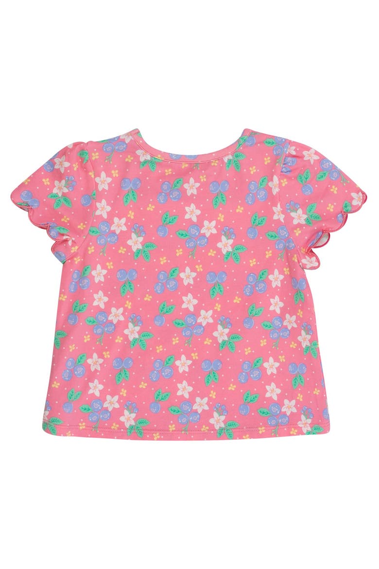 Baby Girls Short Sleeve Scallop Tee, Alternate, color, Blueberry Bliss