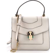 Pre-Owned Bvlgari Serpenti Forever Top Handle Bag Leather Small
