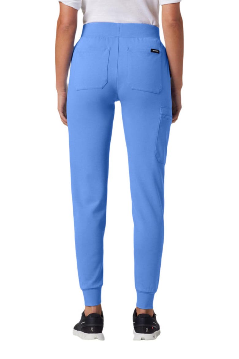 Rubi Women's 6-Pocket Slim Knit Scrub Jogger, Alternate, color, Ceil Blue