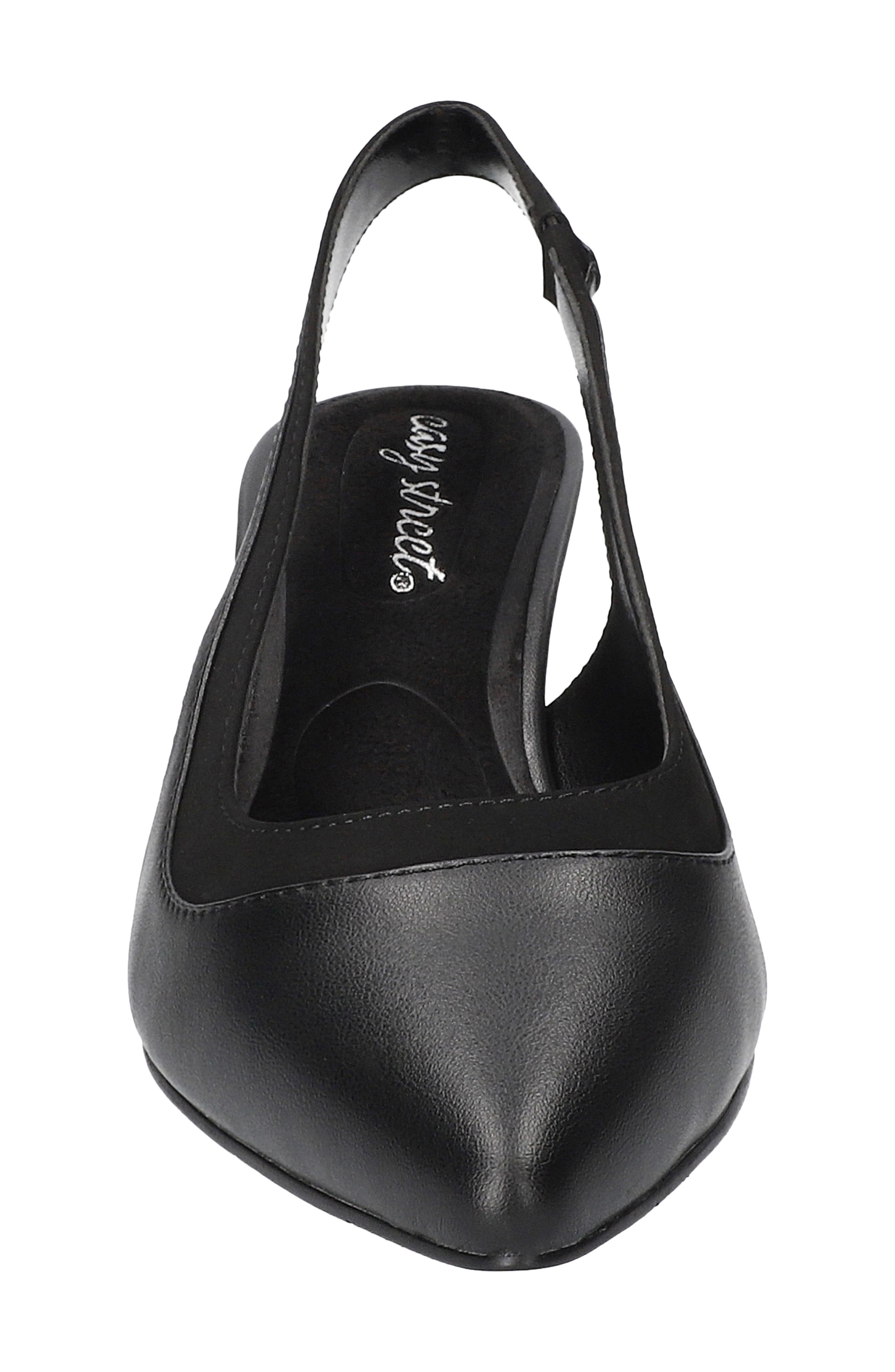 EASY STREET Dessa Slingback Pointed Toe Pump, Alternate, color, Black