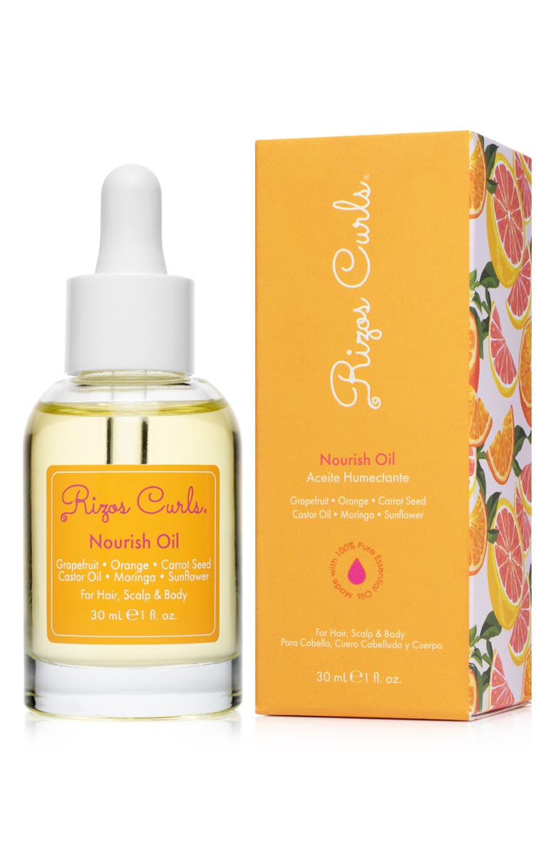 RIZOS CURLS Nourish Oil for Hair, Scalp & Body, Main, color, 