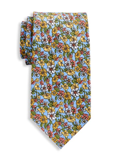 Big & Tall Printed Floral Tie
