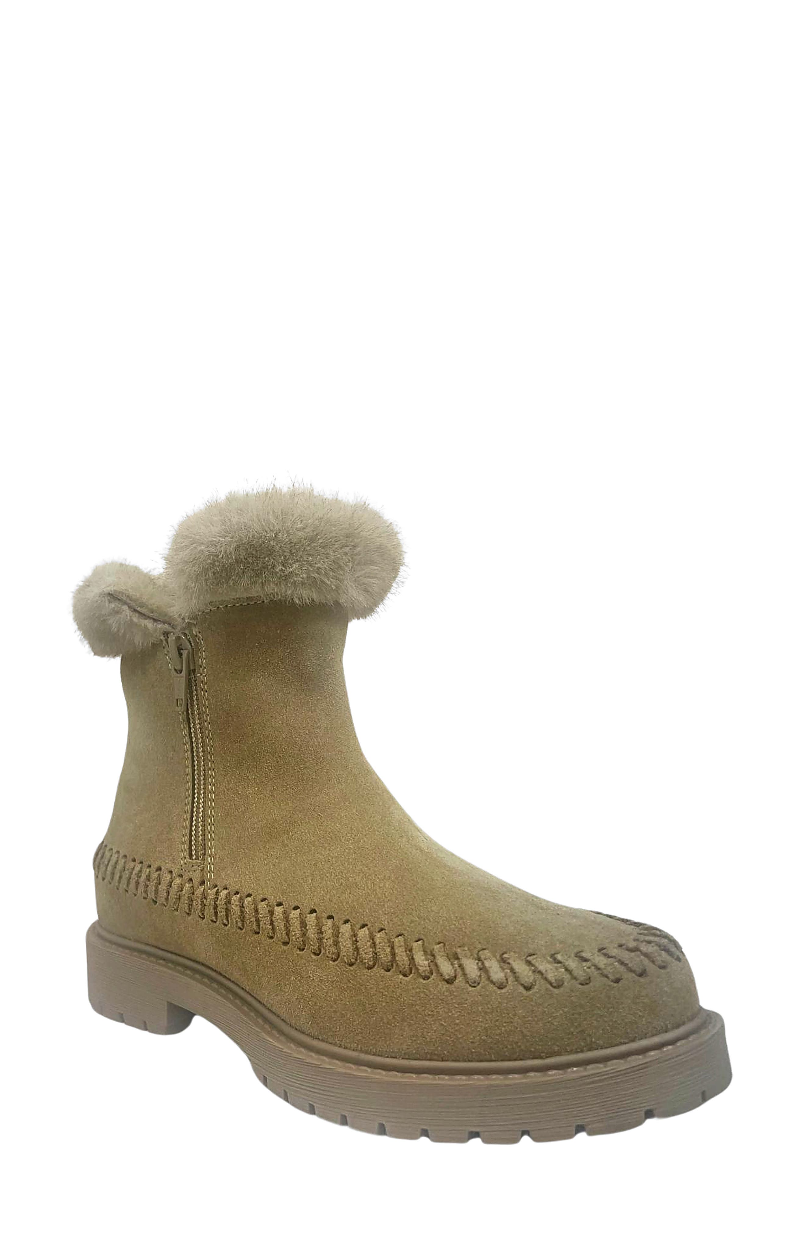 Jelavu Jenny Faux Fur Lined Whipstitch Boot