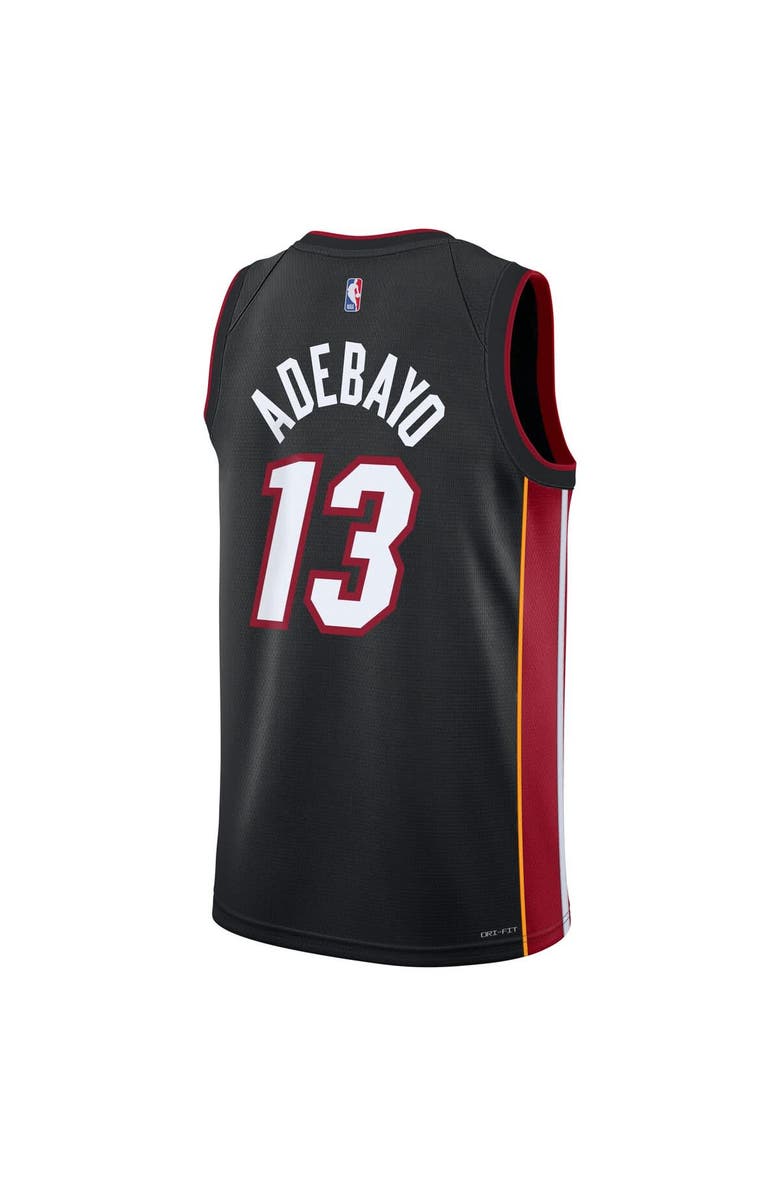 Nike Youth Nike Bam Adebayo Black Miami Heat Swingman Jersey - Icon Edition, Alternate, color, Black