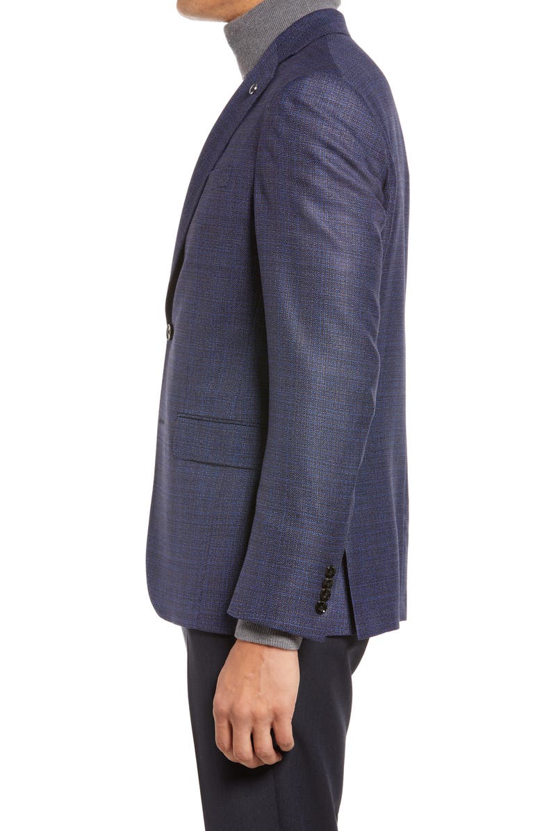 Ted Baker London Karl Mixy Slim Fit Check Wool Sport Coat, Alternate, color, 