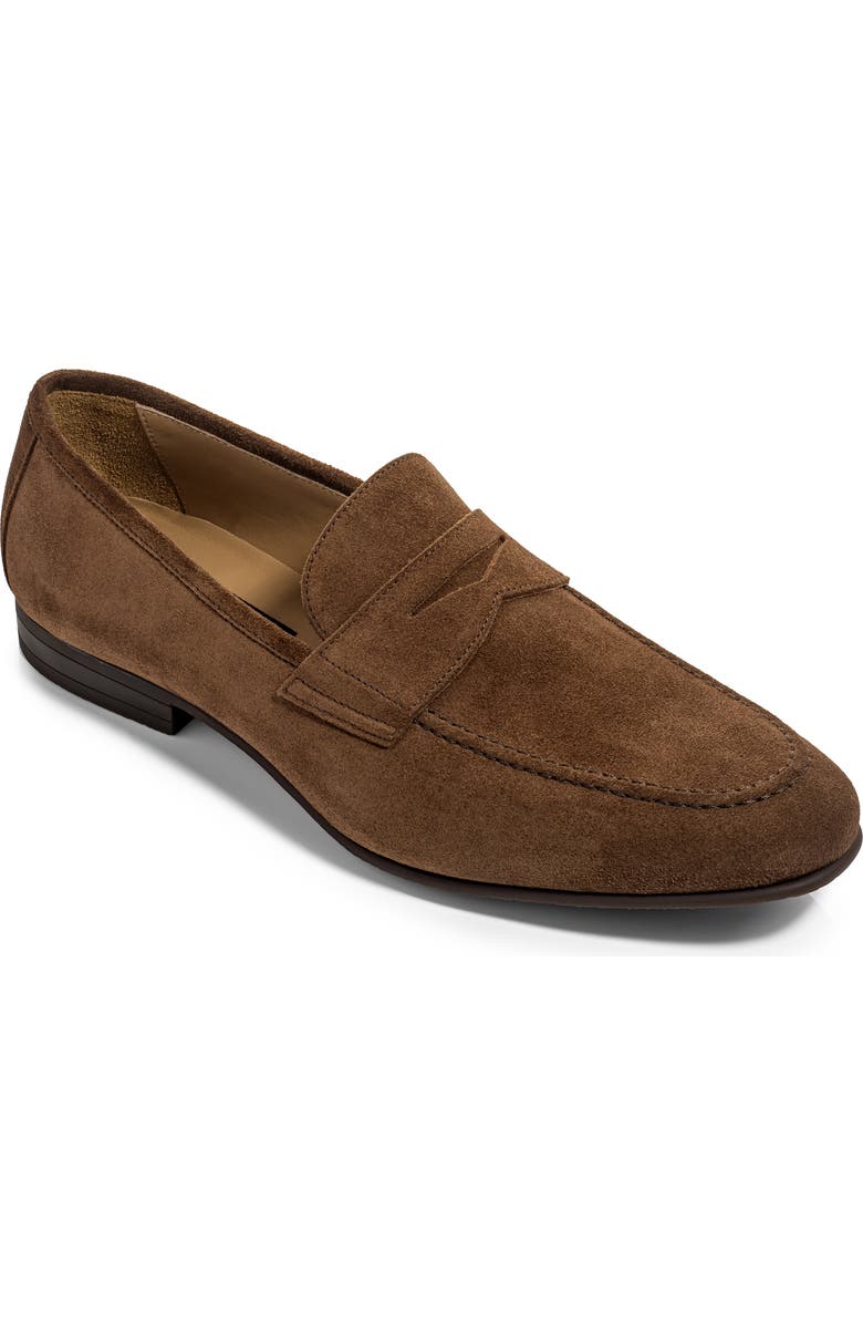 TO BOOT NEW YORK Jenner Penny Loafer, Main, color, Chocolate Brown