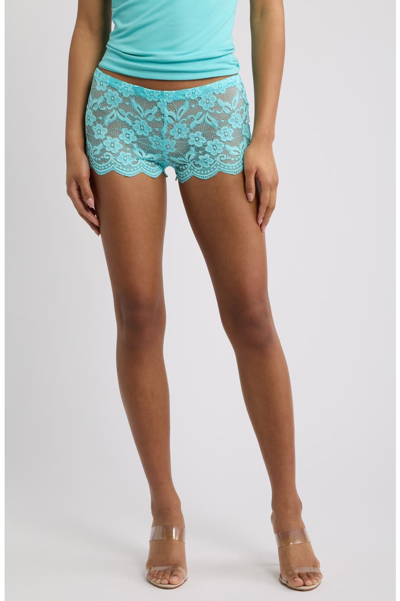 Lace Minishorts, Main, color, BLUE