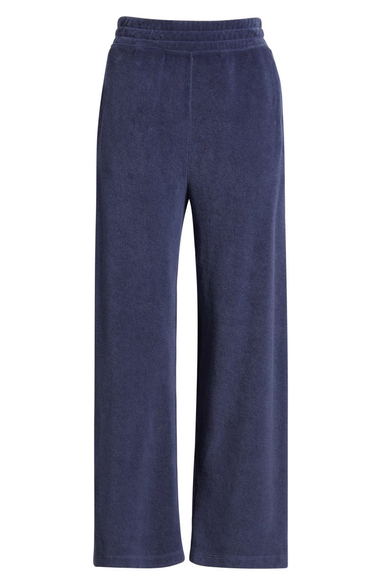 THE GREAT. Victory Micro Terry Wide Leg Sweatpants, Alternate, color,